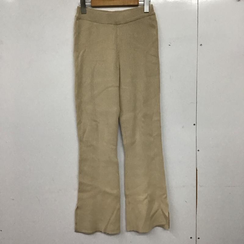 フリークスストア FREAK S STORE ボトムス ボトムス F20-LTK-29 リブニットパンツ リブフレアパンツ S 無地 ベージュ / ベージュ / beige レディース USED 古着 中古 10157588