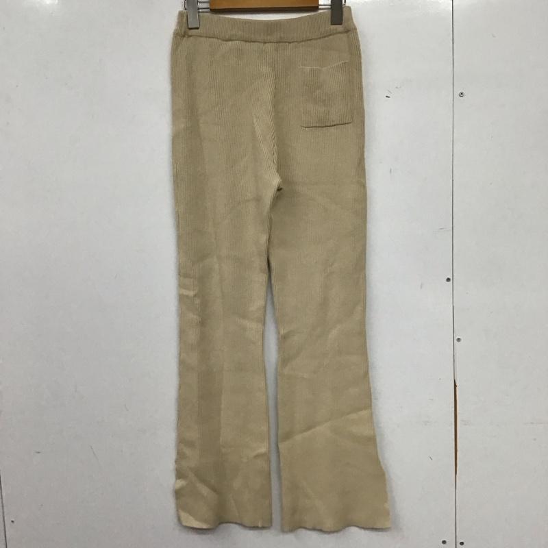 フリークスストア FREAK S STORE ボトムス ボトムス F20-LTK-29 リブニットパンツ リブフレアパンツ S 無地 ベージュ / ベージュ / beige レディース USED 古着 中古 10157588
