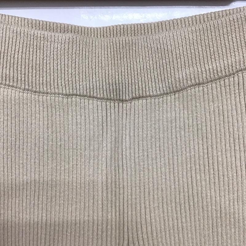 フリークスストア FREAK S STORE ボトムス ボトムス F20-LTK-29 リブニットパンツ リブフレアパンツ S 無地 ベージュ / ベージュ / beige レディース USED 古着 中古 10157588