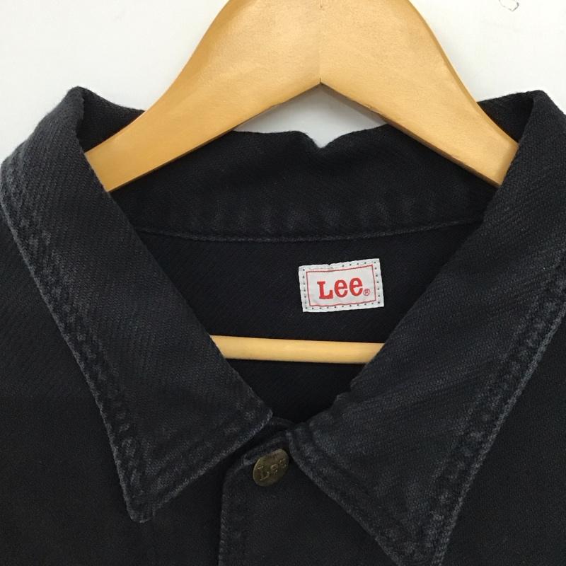 リー Lee ジャケット、上着 ジャンパー、ブルゾン カジュアルジャケット Gジャン アウター XL ロゴ、文字 紺 / ネイビー / navy メンズ USED 古着 中古 10157589