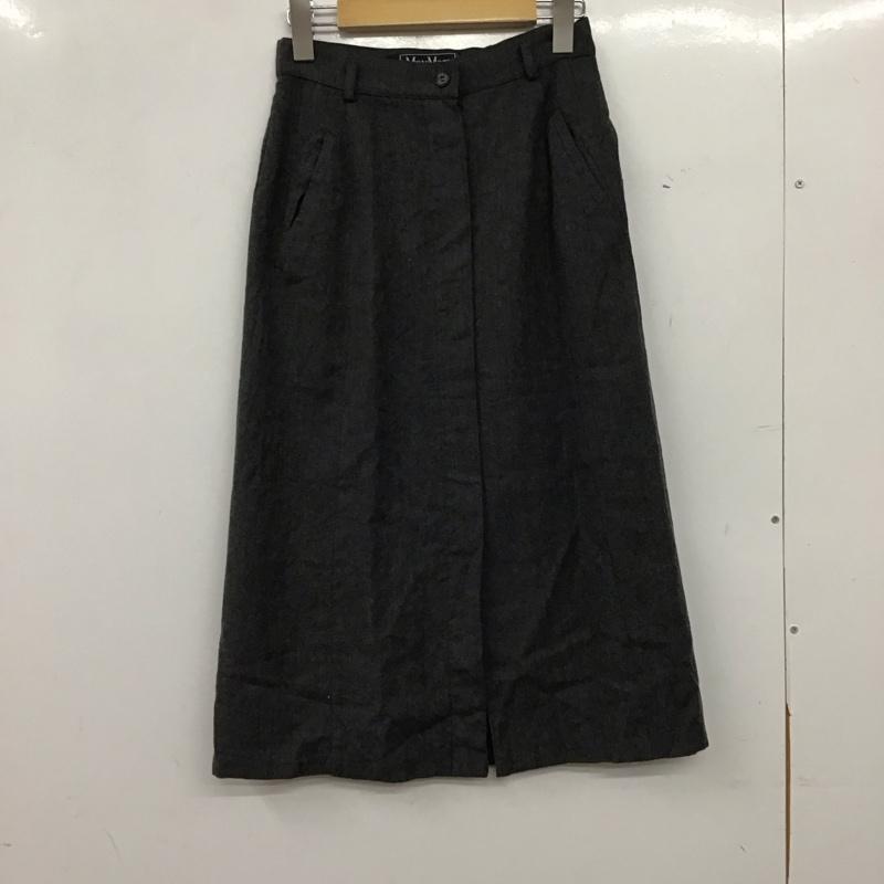 マックスマーラウィークエンドライン MAXMARA WEEKEND LINE スカート ロングスカート 40 無地 灰 / グレー / gray レディース USED 古着 中古 10157591