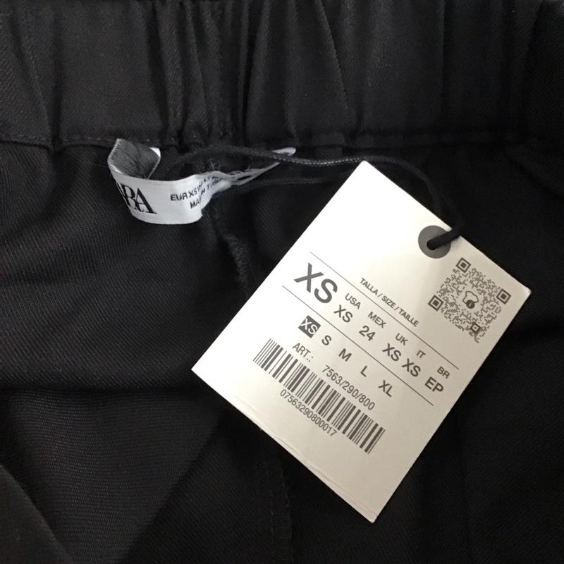 ザラ ZARA パンツ スラックス XS 無地 黒 / ブラック / black レディース USED 古着 中古 10157592