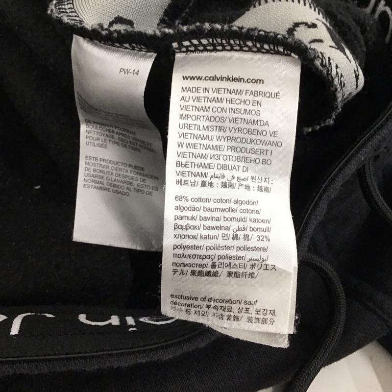 カルバン・クライン Calvin Klein パンツ ワークパンツ、ペインターパンツ スウェットパンツ ワイドパンツ カジュアルパンツ M ロゴ、文字 ダークグレー / ダークグレー / メンズ USED 古着 中古 10157593
