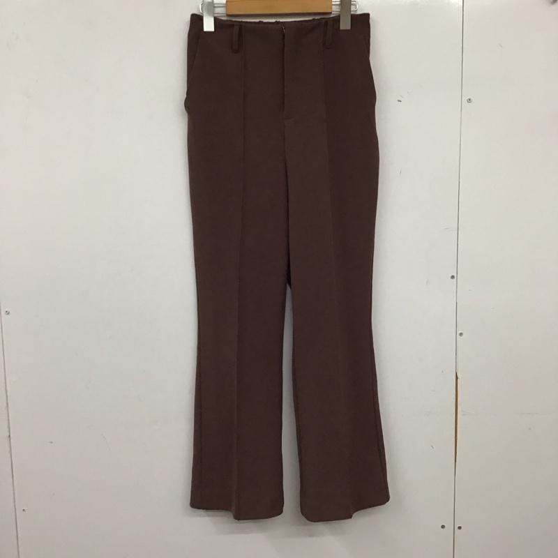 アースミュージックアンドエコロジー earth music&ecology パンツ スラックス M 無地 茶 / ブラウン / brown レディース USED 古着 中古 10157594