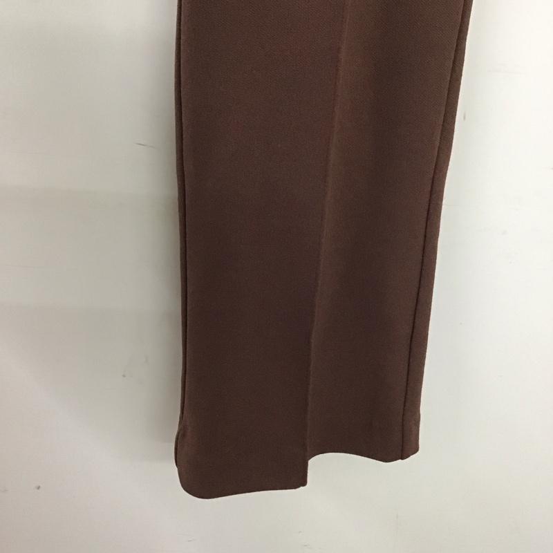 アースミュージックアンドエコロジー earth music&ecology パンツ スラックス M 無地 茶 / ブラウン / brown レディース USED 古着 中古 10157594