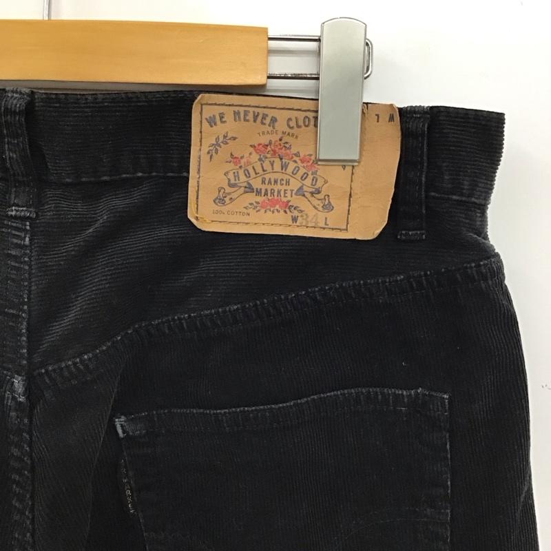 ハリウッドランチマーケット H.R MARKET パンツ デニム、ジーンズ コーデュロイパンツ スリムパンツ カジュアルパンツ 34 無地 ダークグレー / ダークグレー / メンズ USED 古着 中古 10157595