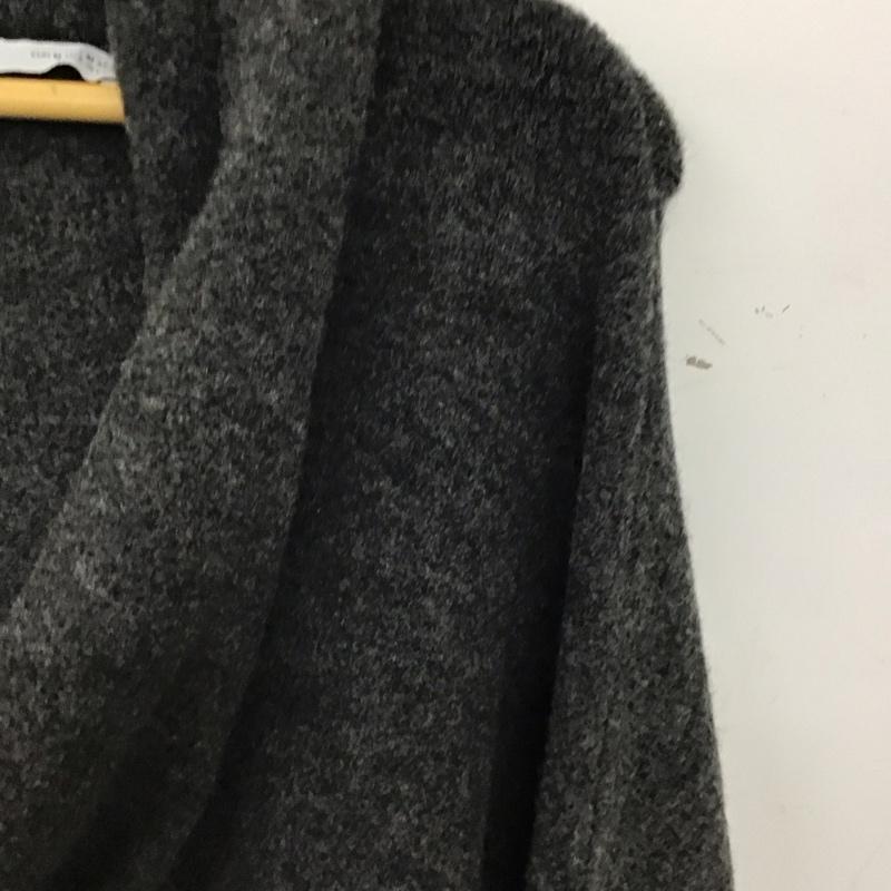 ザラ ZARA カーディガン 長袖 M 無地 灰 / グレー / gray レディース USED 古着 中古 10157601