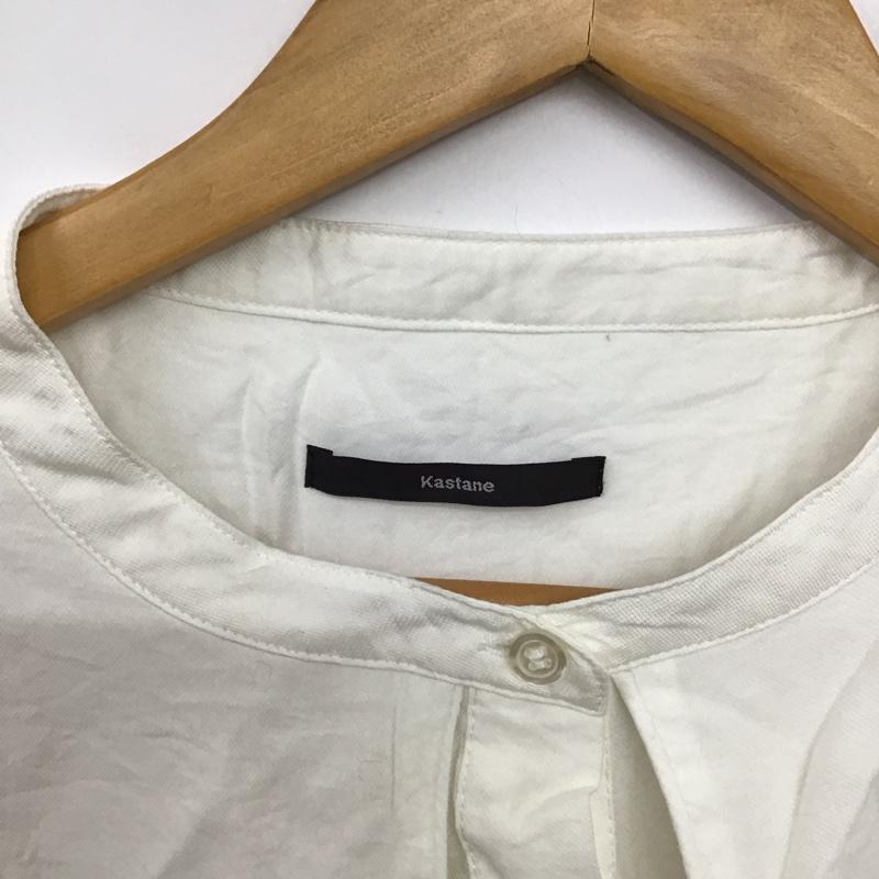カスタネ Kastane カットソー 長袖 FREE 無地 白 / ホワイト / white レディース USED 古着 中古 10157602