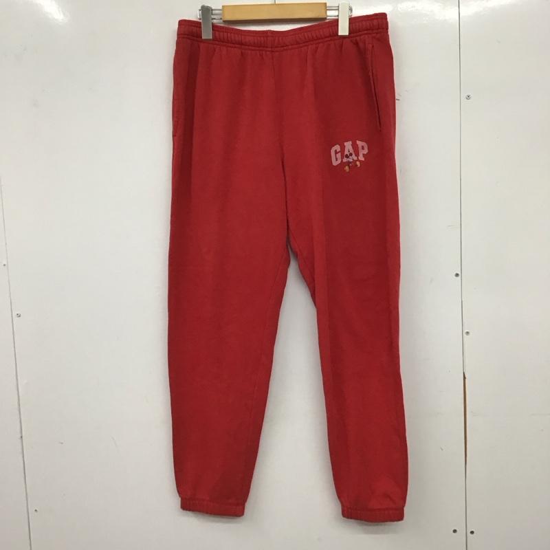 ギャップ GAP パンツ ワークパンツ、ペインターパンツ ワークパンツ ワイドパンツ カジュアルパンツ スウェットパンツ M ロゴ、文字 赤 / レッド / red メンズ USED 古着 中古 10157605