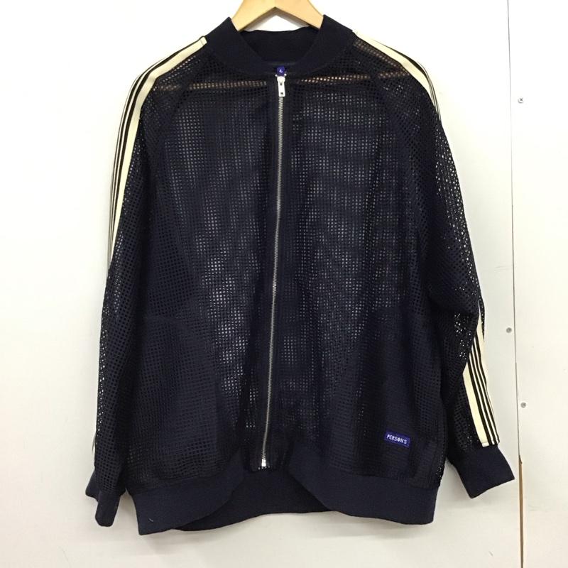 古着 USED ジャケット、上着 ジャンパー、ブルゾン パーソンズ カットワークメッシュブルゾン PERSONS L 無地 紺 / ネイビー / navy レディース USED 古着 中古 10157606