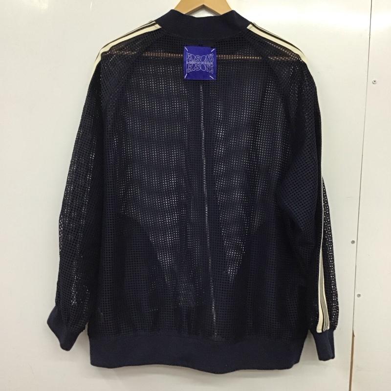 古着 USED ジャケット、上着 ジャンパー、ブルゾン パーソンズ カットワークメッシュブルゾン PERSONS L 無地 紺 / ネイビー / navy レディース USED 古着 中古 10157606