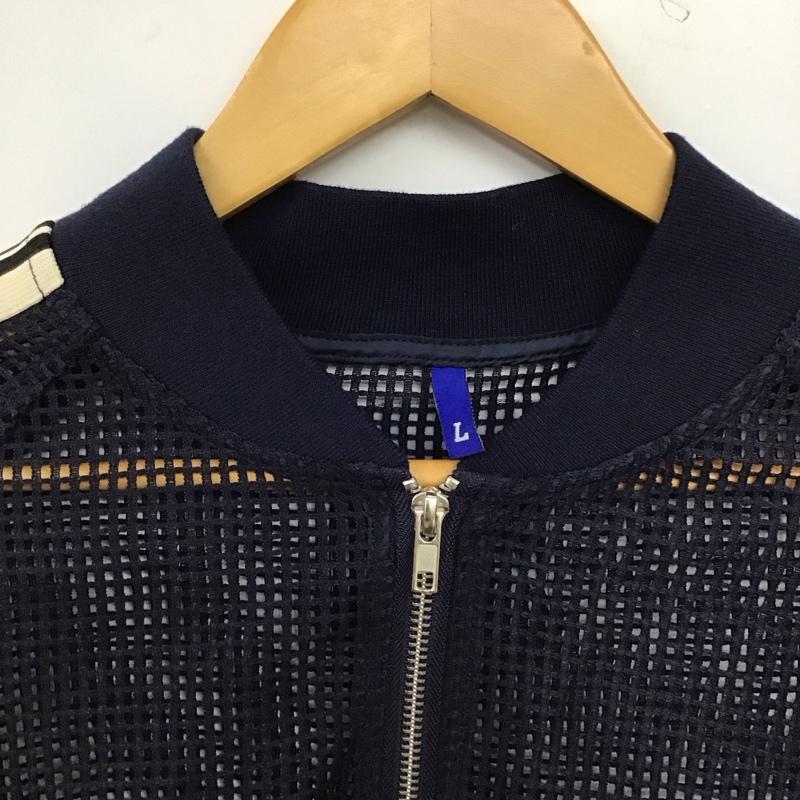 古着 USED ジャケット、上着 ジャンパー、ブルゾン パーソンズ カットワークメッシュブルゾン PERSONS L 無地 紺 / ネイビー / navy レディース USED 古着 中古 10157606