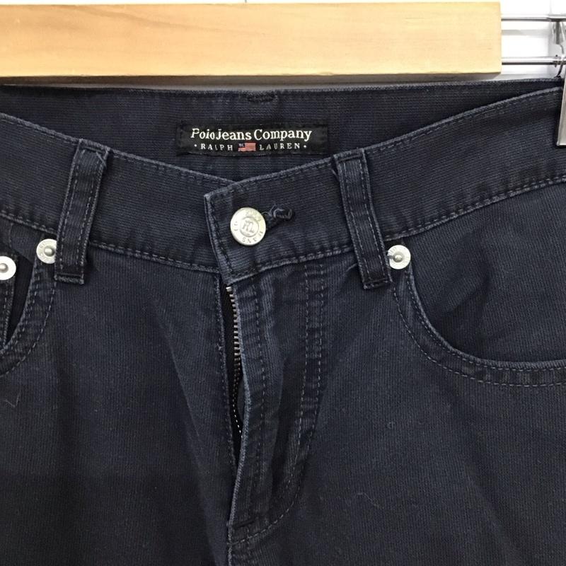 ポロジーンズカンパニー POLO JEANS COMPANY パンツ スラックス 0 無地 黒 / ブラック / black レディース USED 古着 中古 10157607