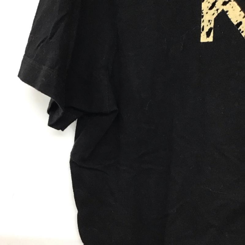 マイケルコース MICHAEL KORS Tシャツ 半袖 半袖カットソー プリントTシャツ クルーネックカットソー L プリント 黒 / ブラック / black メンズ USED 古着 中古 10157610
