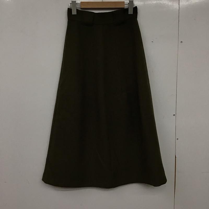 ミラオーウェン Mila Owen スカート ロングスカート 09WFS214210 0 無地 カーキ / カーキ / khaki レディース USED 古着 中古 10157611