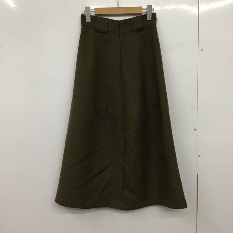 ミラオーウェン Mila Owen スカート ロングスカート 09WFS214210 0 無地 カーキ / カーキ / khaki レディース USED 古着 中古 10157611