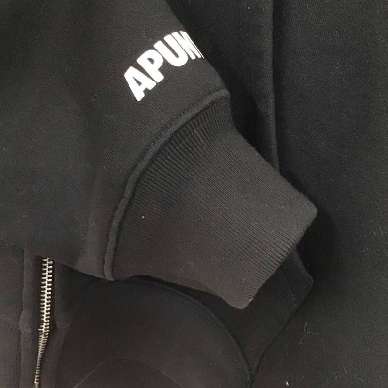 エーエイプバイアベイシングエイプ AAPE BY A BATHING APE パーカー 長袖 長袖パーカー プルオーバーパーカー スウェット L ロゴ、文字 黒 / ブラック / black メンズ USED 古着 中古 10157616