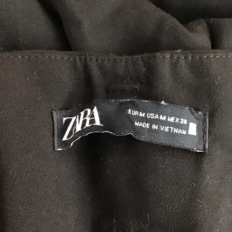 ザラ ZARA パンツ スラックス M 無地 黒 / ブラック / black レディース USED 古着 中古 10157617