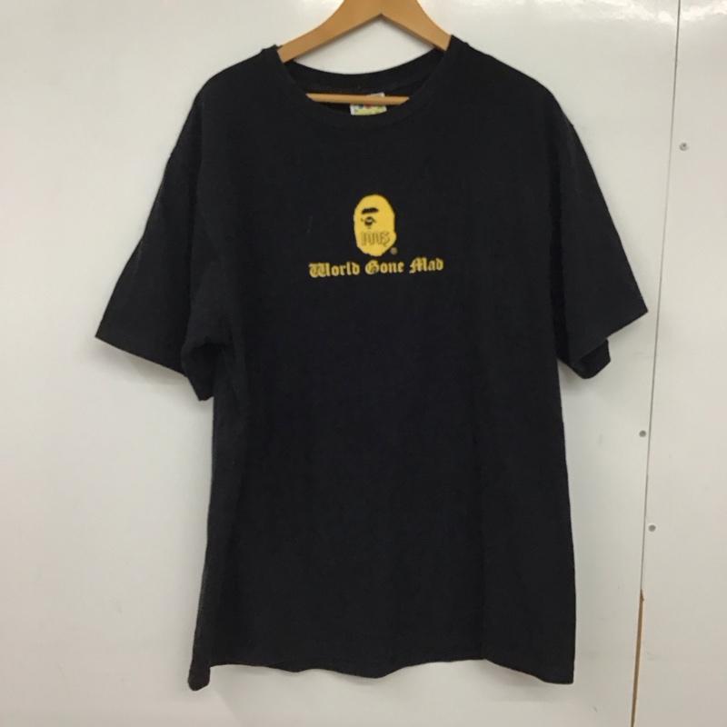 ベイプ BAPE Tシャツ 半袖 半袖カットソー プリントTシャツ クルーネックカットソー XL プリント ダークグレー / ダークグレー / メンズ USED 古着 中古 10157621
