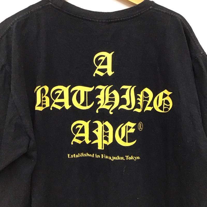 ベイプ BAPE Tシャツ 半袖 半袖カットソー プリントTシャツ クルーネックカットソー XL プリント ダークグレー / ダークグレー / メンズ USED 古着 中古 10157621