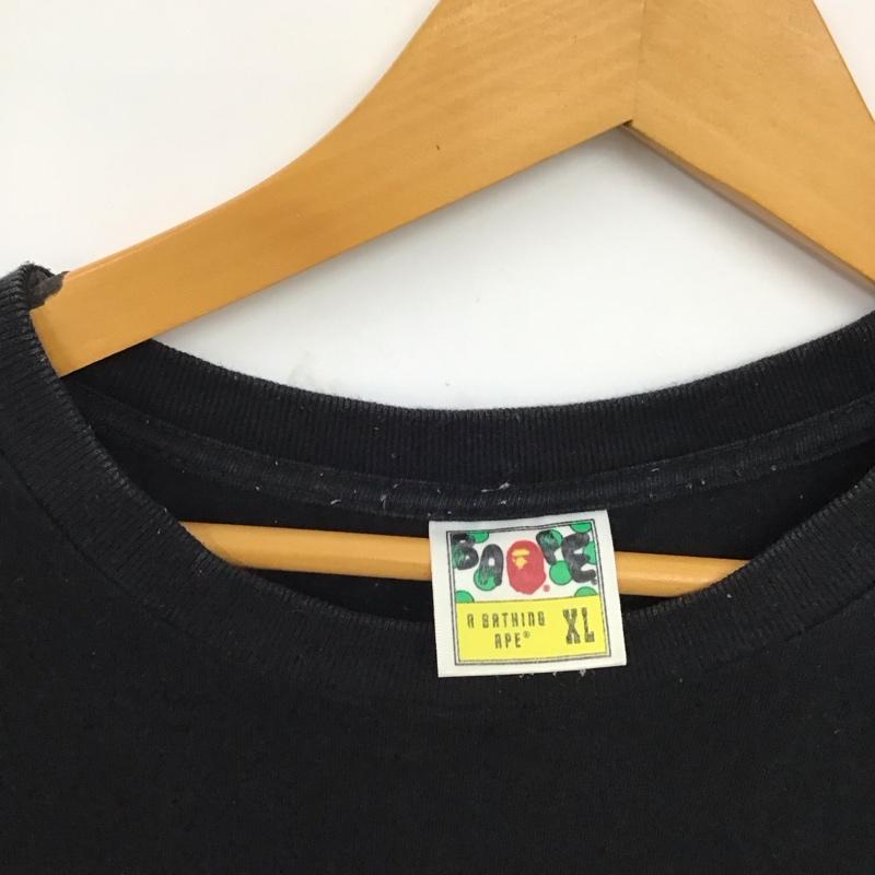 ベイプ BAPE Tシャツ 半袖 半袖カットソー プリントTシャツ クルーネックカットソー XL プリント ダークグレー / ダークグレー / メンズ USED 古着 中古 10157621