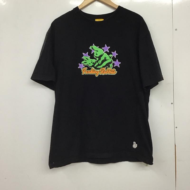 エフアールツー FR2 Tシャツ 半袖 半袖カットソー プリントTシャツ クルーネックカットソー L ロゴ、文字 黒 / ブラック / black メンズ USED 古着 中古 10157622