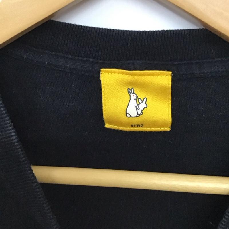 エフアールツー FR2 Tシャツ 半袖 半袖カットソー プリントTシャツ クルーネックカットソー L ロゴ、文字 黒 / ブラック / black メンズ USED 古着 中古 10157622