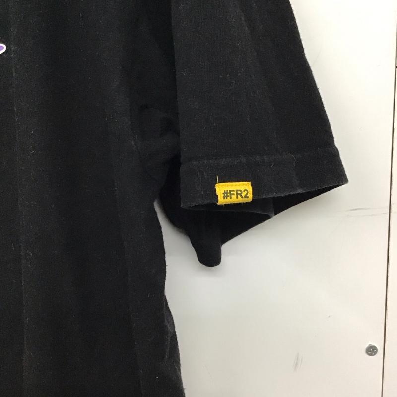エフアールツー FR2 Tシャツ 半袖 半袖カットソー プリントTシャツ クルーネックカットソー L ロゴ、文字 黒 / ブラック / black メンズ USED 古着 中古 10157622