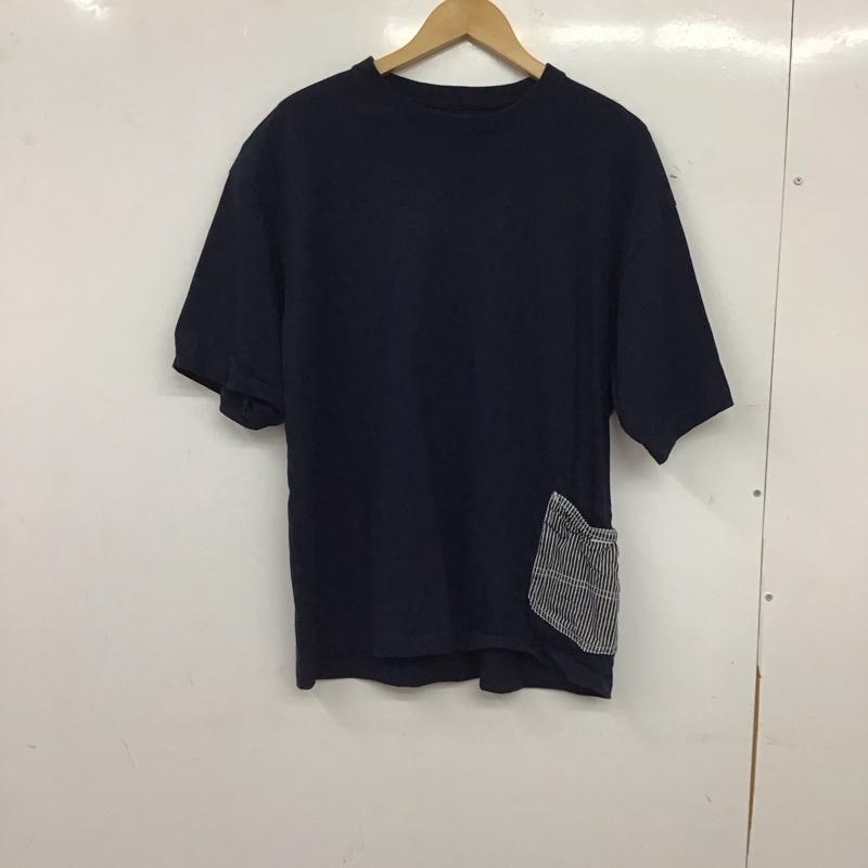リー Lee Tシャツ 半袖 半袖カットソー プリントTシャツ クルーネックカットソー M 無地 紺 / ネイビー / navy メンズ USED 古着 中古 10157623