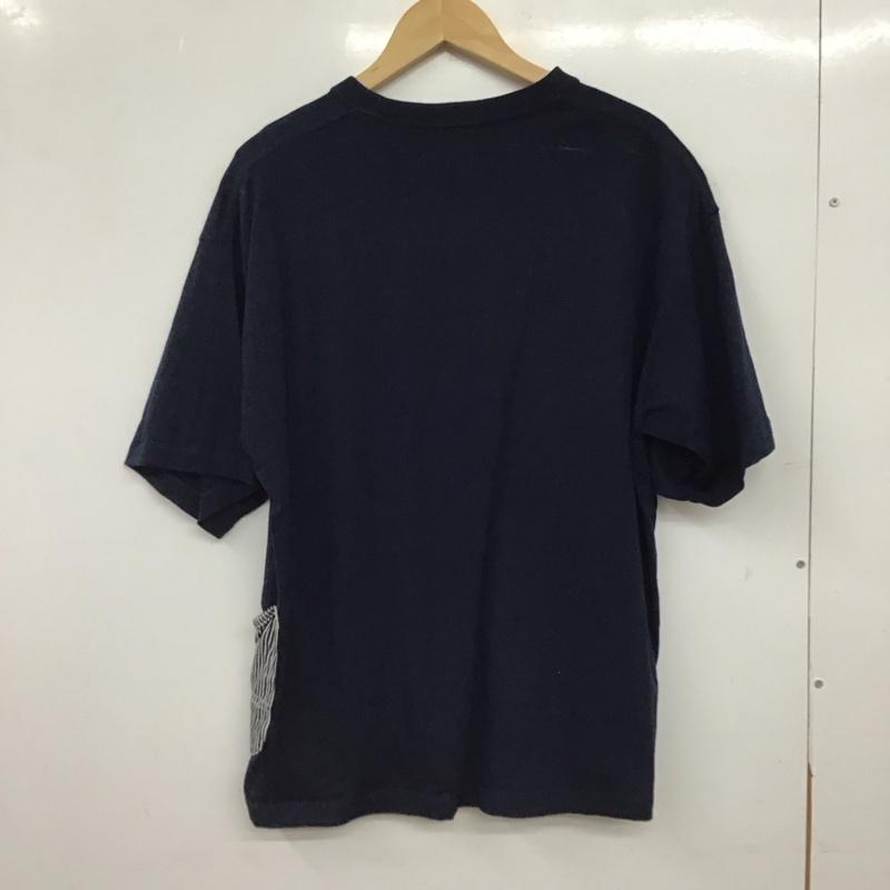 リー Lee Tシャツ 半袖 半袖カットソー プリントTシャツ クルーネックカットソー M 無地 紺 / ネイビー / navy メンズ USED 古着 中古 10157623