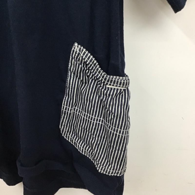 リー Lee Tシャツ 半袖 半袖カットソー プリントTシャツ クルーネックカットソー M 無地 紺 / ネイビー / navy メンズ USED 古着 中古 10157623
