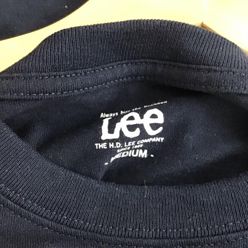 リー Lee Tシャツ 半袖 半袖カットソー プリントTシャツ クルーネックカットソー M 無地 紺 / ネイビー / navy メンズ USED 古着 中古 10157623