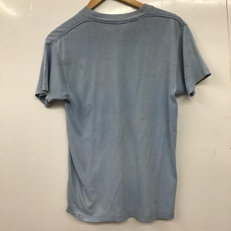 モンゴメリー MONTGOMERY Tシャツ 半袖 半袖カットソー プリントTシャツ クルーネックカットソー S 無地 水色 / ライトブルー / メンズ USED 古着 中古 10157627