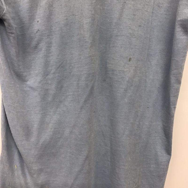 モンゴメリー MONTGOMERY Tシャツ 半袖 半袖カットソー プリントTシャツ クルーネックカットソー S 無地 水色 / ライトブルー / メンズ USED 古着 中古 10157627