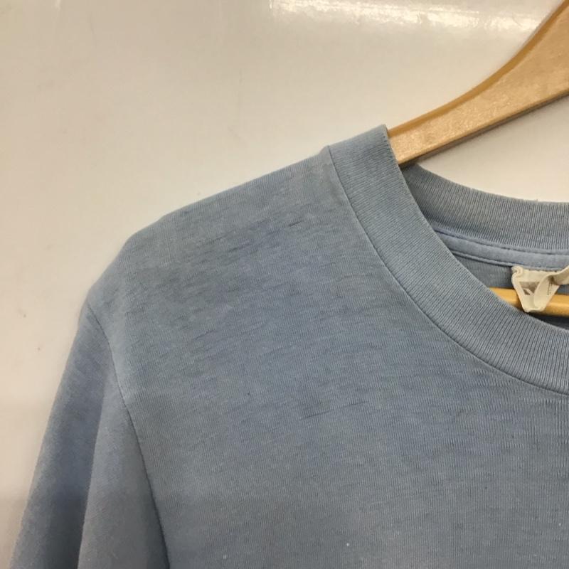 モンゴメリー MONTGOMERY Tシャツ 半袖 半袖カットソー プリントTシャツ クルーネックカットソー S 無地 水色 / ライトブルー / メンズ USED 古着 中古 10157627