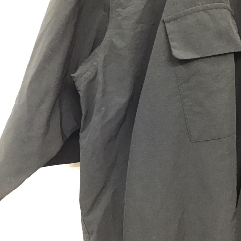 バーラップ アウトフィッター BURLAP OUTFITTER シャツ、ブラウス 半袖 半袖シャツ フロントボタン L 無地 黒 / ブラック / black メンズ USED 古着 中古 10157628