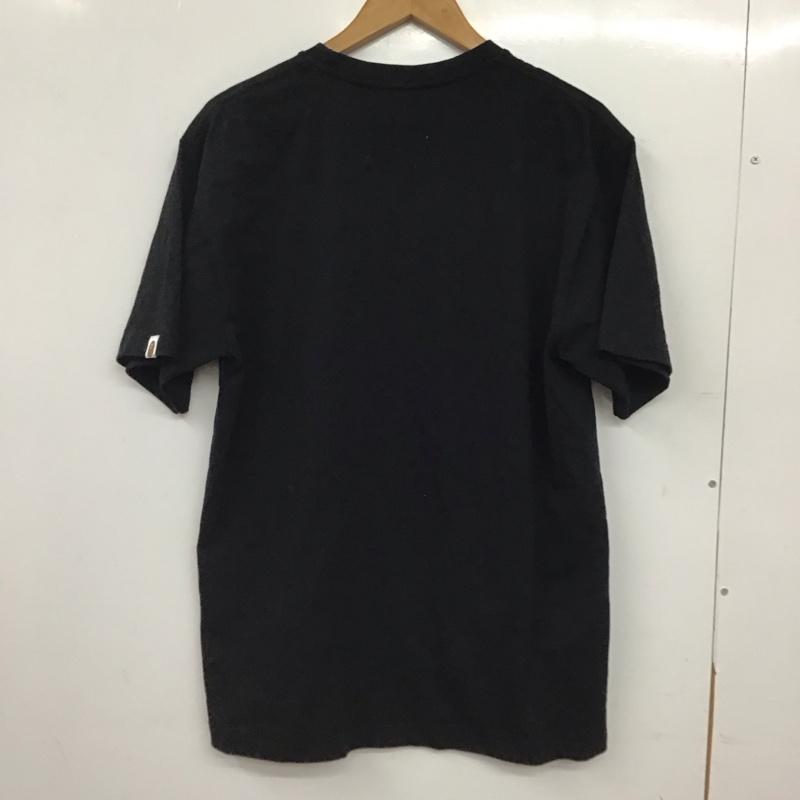 ベイプ BAPE Tシャツ 半袖 半袖カットソー プリントTシャツ クルーネックカットソー XL プリント 黒 / ブラック / black メンズ USED 古着 中古 10157631