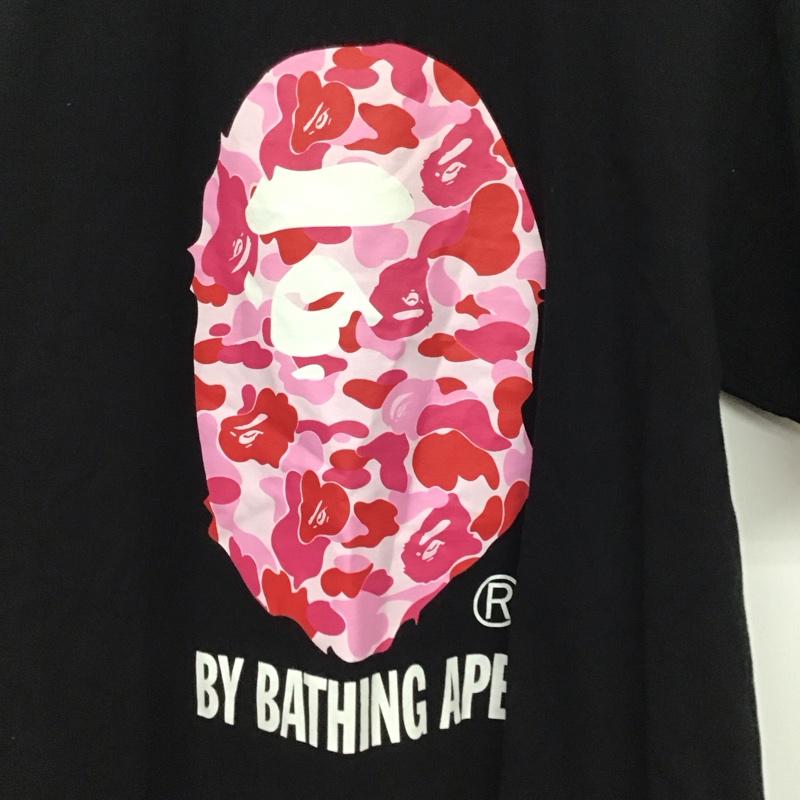 ベイプ BAPE Tシャツ 半袖 半袖カットソー プリントTシャツ クルーネックカットソー XL プリント 黒 / ブラック / black メンズ USED 古着 中古 10157631