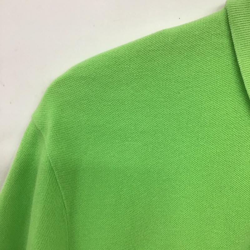 ポロバイラルフローレン Polo by RALPH LAUREN ポロシャツ 半袖 半袖ポロシャツ カラーシャツ 半袖カットソー M ロゴ、文字 黄緑 / イエローグリーン / メンズ USED 古着 中古 10157632