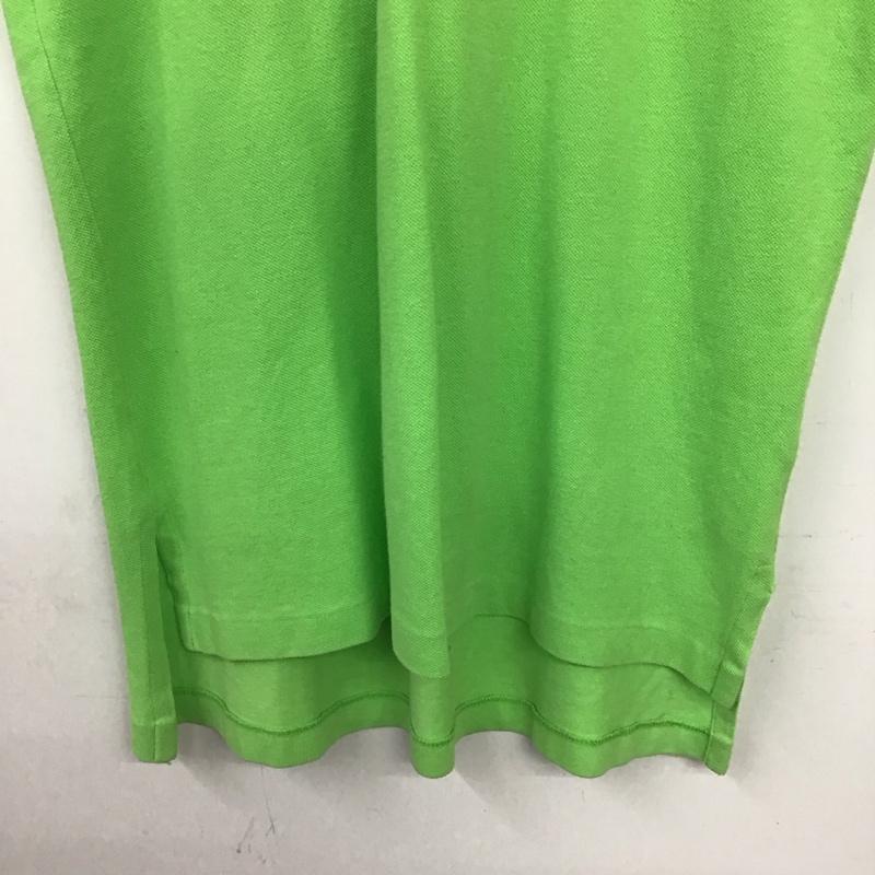 ポロバイラルフローレン Polo by RALPH LAUREN ポロシャツ 半袖 半袖ポロシャツ カラーシャツ 半袖カットソー M ロゴ、文字 黄緑 / イエローグリーン / メンズ USED 古着 中古 10157632