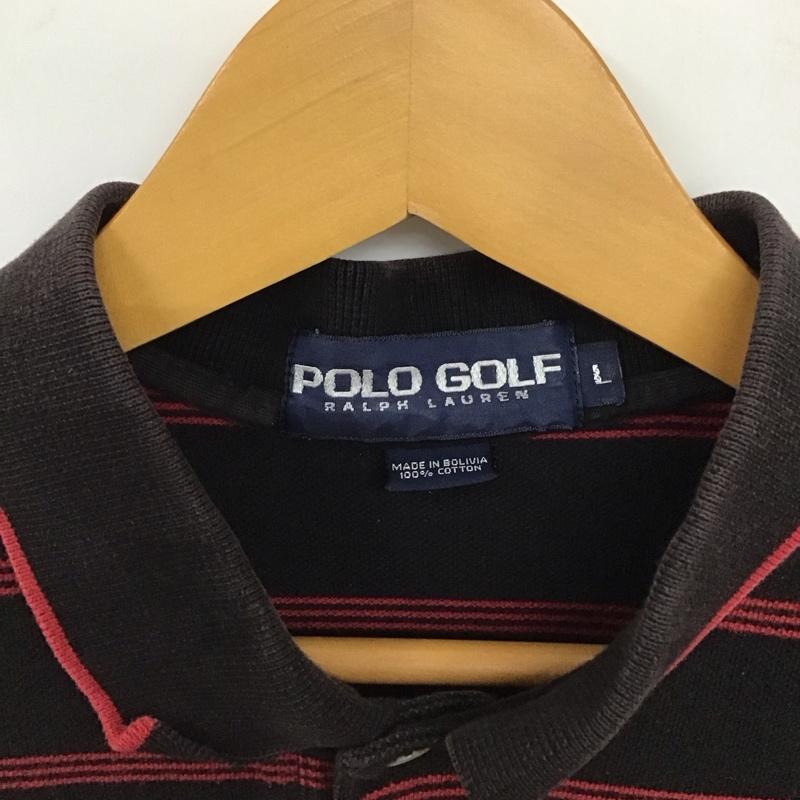 ポロゴルフラルフローレン POLOGOLF ポロシャツ 半袖 半袖ポロシャツ カラーシャツ 半袖カットソー L ボーダー柄 マルチカラー / マルチカラー / multicolor メンズ USED 古着 中古 10157633