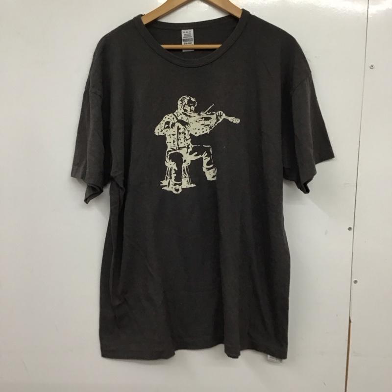 ウエアハウス WAREHOUSE Tシャツ 半袖 半袖カットソー プリントTシャツ クルーネックカットソー XL プリント ダークグレー / ダークグレー / メンズ USED 古着 中古 10157635