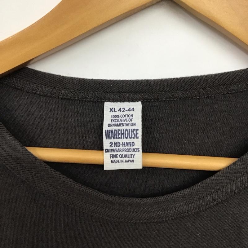 ウエアハウス WAREHOUSE Tシャツ 半袖 半袖カットソー プリントTシャツ クルーネックカットソー XL プリント ダークグレー / ダークグレー / メンズ USED 古着 中古 10157635