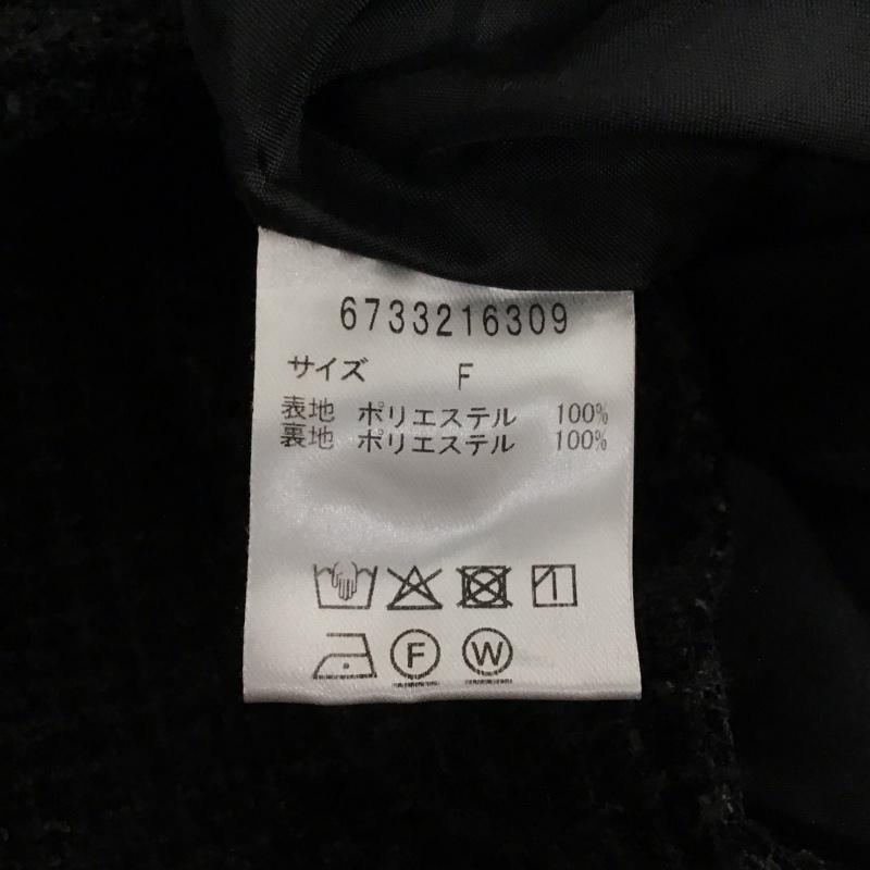 ナノユニバース nano・universe ベスト ベスト 6733216309 ポケットディティールツイードジレ FREE チェック 黒 / ブラック / black レディース USED 古着 中古 10157643