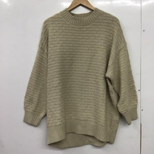 ローリーズファーム LOWRYS FARM ニット、セーター 長袖 FREE 無地 ベージュ / ベージュ / beige レディース USED 古着 中古 10157645