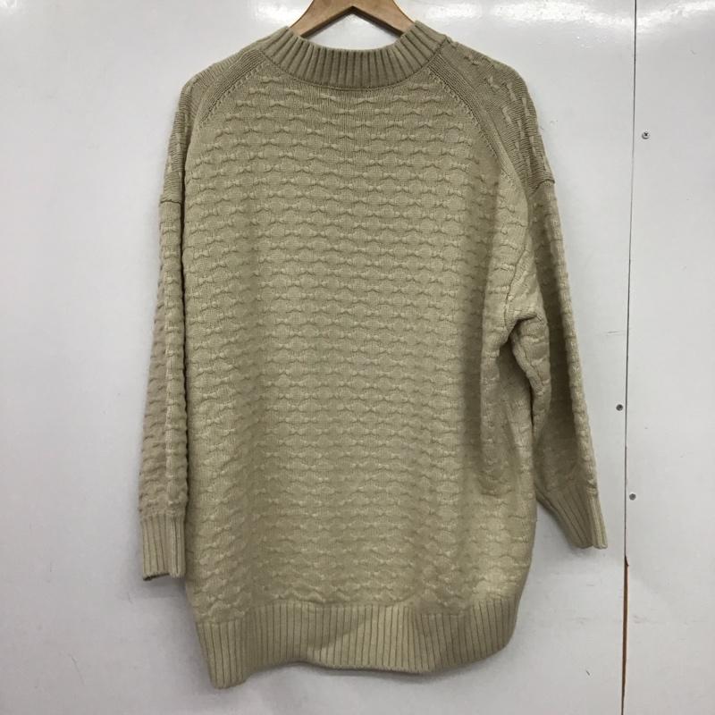 ローリーズファーム LOWRYS FARM ニット、セーター 長袖 FREE 無地 ベージュ / ベージュ / beige レディース USED 古着 中古 10157645