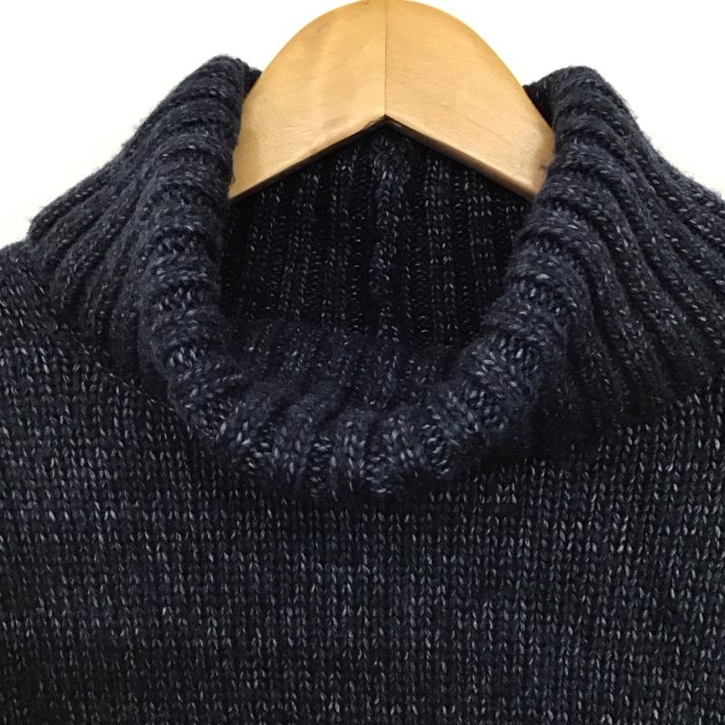 ローリーズファーム LOWRYS FARM ニット、セーター 長袖 タートルネック FREE 無地 紺 / ネイビー / navy レディース USED 古着 中古 10157647