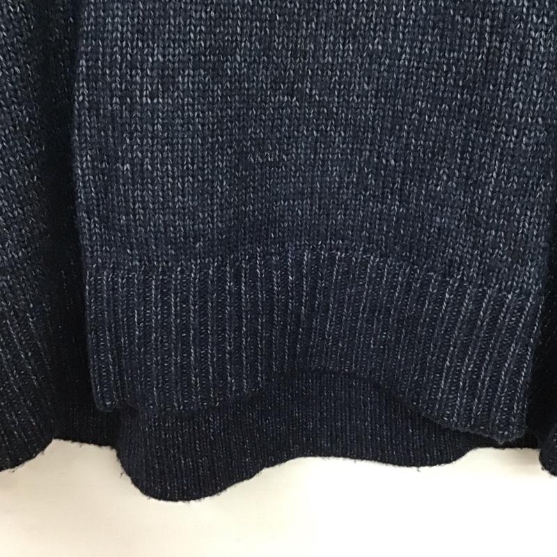 ローリーズファーム LOWRYS FARM ニット、セーター 長袖 タートルネック FREE 無地 紺 / ネイビー / navy レディース USED 古着 中古 10157647