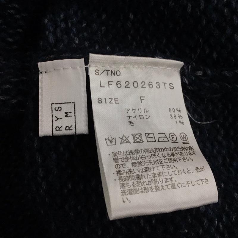 ローリーズファーム LOWRYS FARM ニット、セーター 長袖 タートルネック FREE 無地 紺 / ネイビー / navy レディース USED 古着 中古 10157647