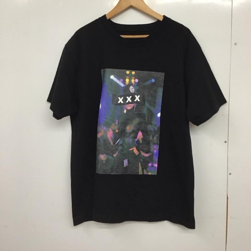 ゴッドセレクショントリプルエックス GOD SELECTION XXX Tシャツ 半袖 半袖カットソー プリントTシャツ クルーネックカットソー L プリント 黒 / ブラック / black メンズ USED 古着 中古 10157648